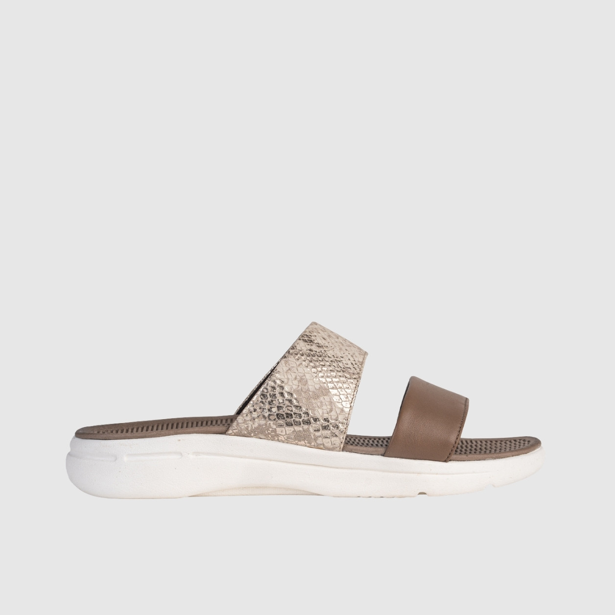 Sophie Dual Strap Sandal - Brown